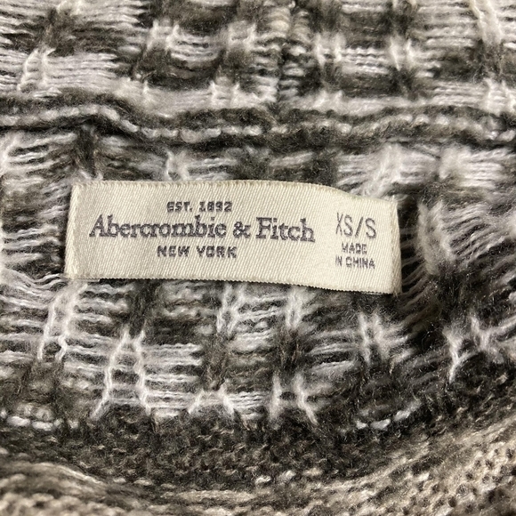 Abercrombie & Fitch Wool Blend Open Front Waterfall Cardigan Sweater Womens XS/S - Picture 8 of 13